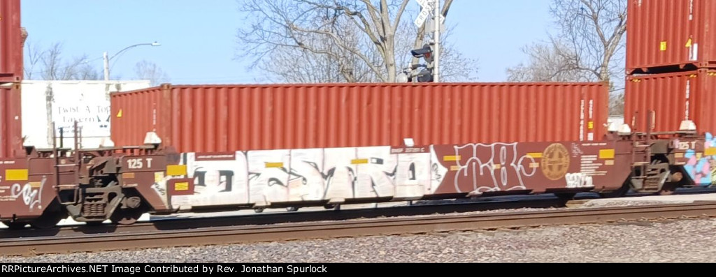 BNSF 237351C and one container